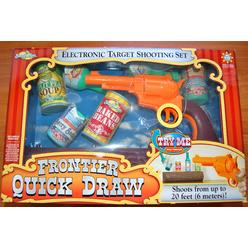 Buzz Bee Toys Frontier Quick Draw Electronic Target Shooting Set
