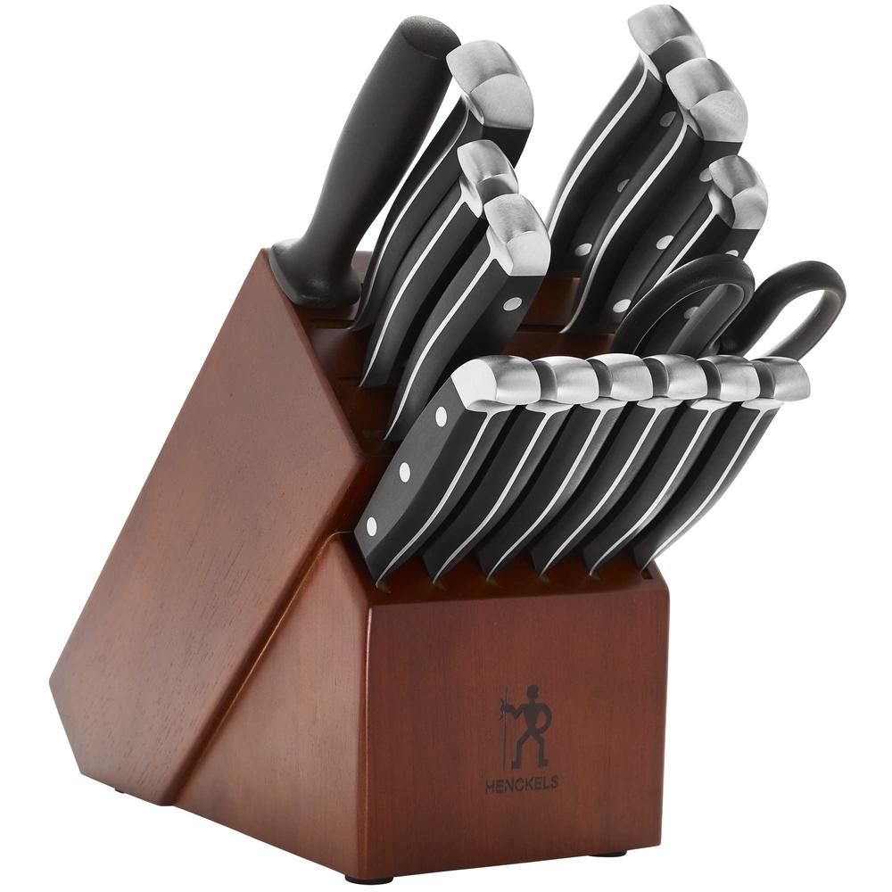 HENcKELS Premium Quality 15-Piece Knife Set with Block, Razor-Sharp, german Engineered Knife Informed by over 100 Years of Maste