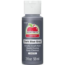 Apple Barrel Acrylic Paint, Dark Blue Gray 2 Fl Oz Classic Matte Acrylic Paint For Easy To Apply Diy Arts And Crafts, Art Suppli