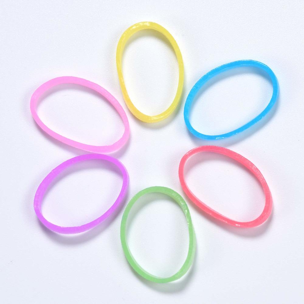 Youxuan Kids Elastics No Damage Colored Hair Bands Fashion Girls Hair Ties 1000 Count Small Size