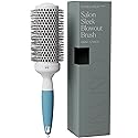 Osensia Round Brush for Blow Drying - Medium Ceramic Ionic Thermal Barrel Brush for Sleek, Precise Heat Styling and Blowout Volume - Lig