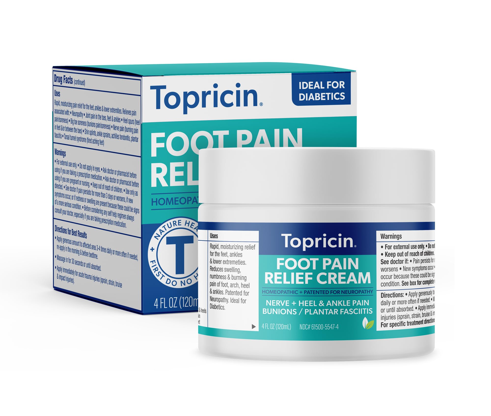 Topricin Foot Pain Relief Cream, 4