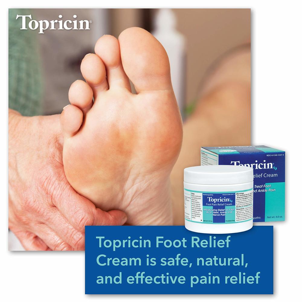 Topricin Foot Pain Relief Cream, 4