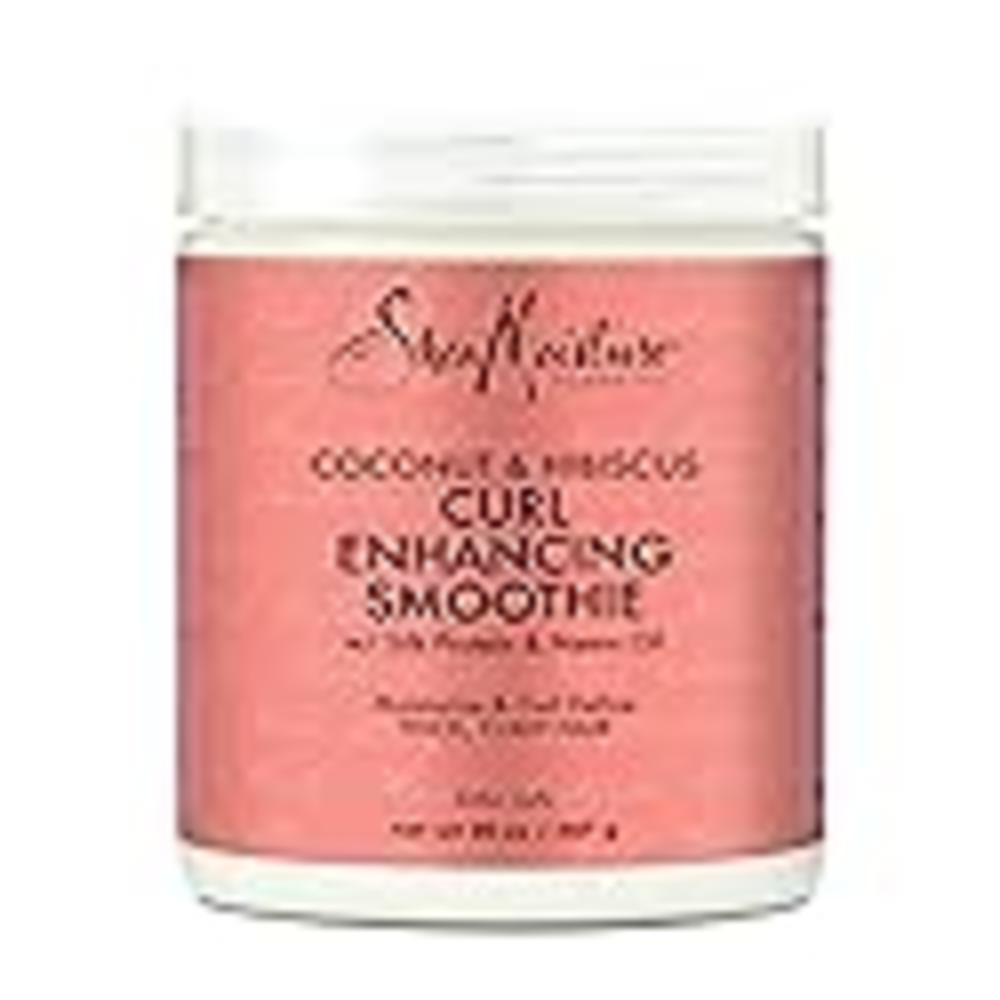 SheaMoisture Curl Enhancing Smoothie Hair Cream for Thick, Curly Hair Coconut and Hibiscus Sulfate Free and Paraben Free Curl Cr