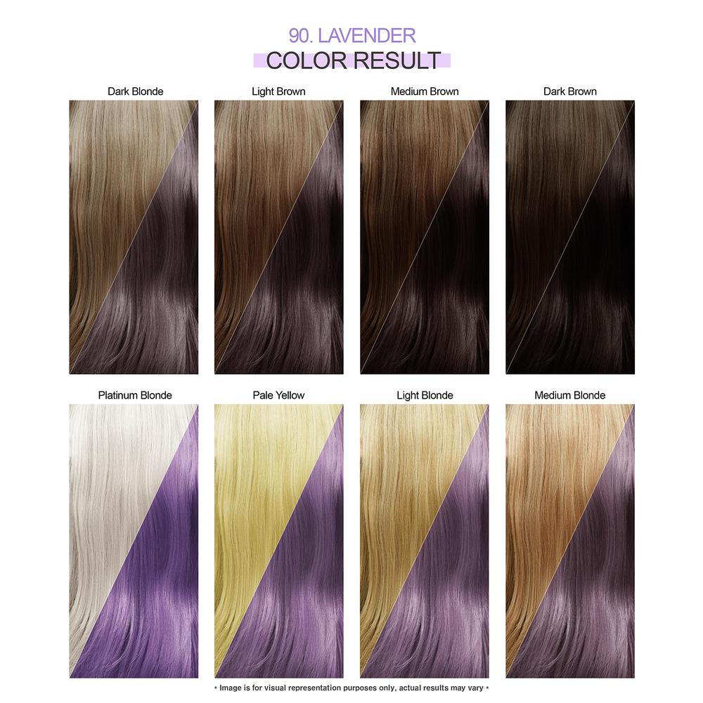 Adore Semi Permanent Hair Color - Vegan and Cruelty-Free Hair Dye - 4 Fl Oz - 090 Lavender (Pack of 1)