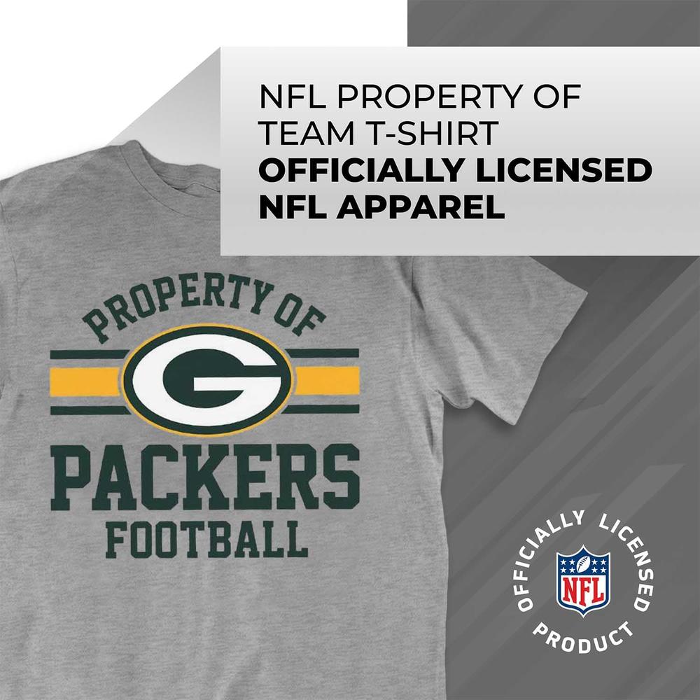 Team Fan Apparel NFL Adult Property of T-Shirt - Cotton & Polyester - Show Your Team Pride with Ultimate Comfort and Quality (Gr