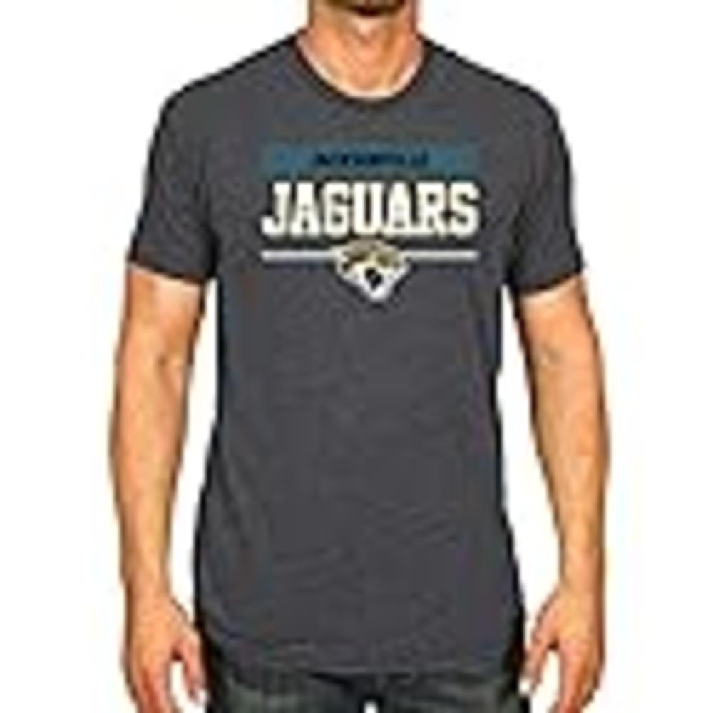 Team Fan Apparel NFL Adult Team Block Tagless T-Shirt - Cotton Blend - Charcoal - Perfect for Game Day - Comfort and Style (Jack