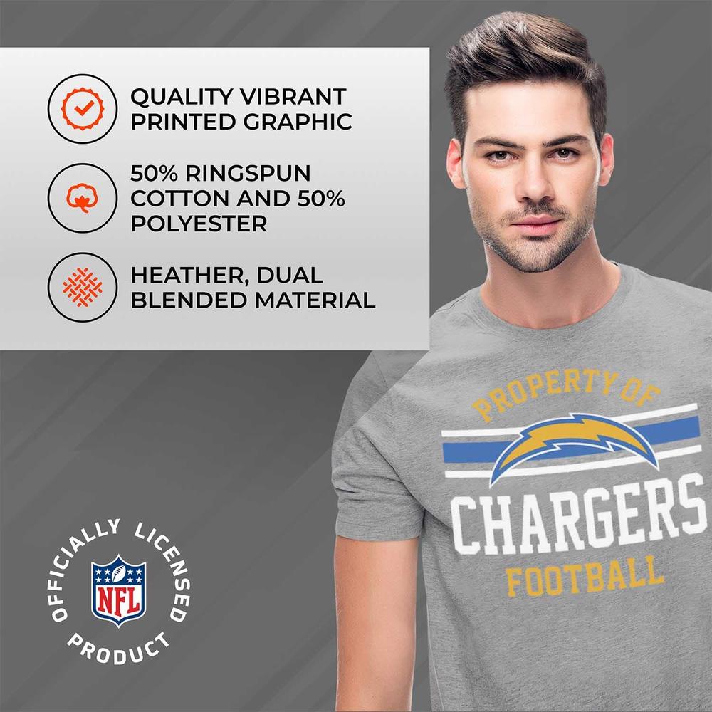 Team Fan Apparel NFL Adult Property of T-Shirt - Cotton & Polyester - Show Your Team Pride with Ultimate Comfort and Quality (Lo