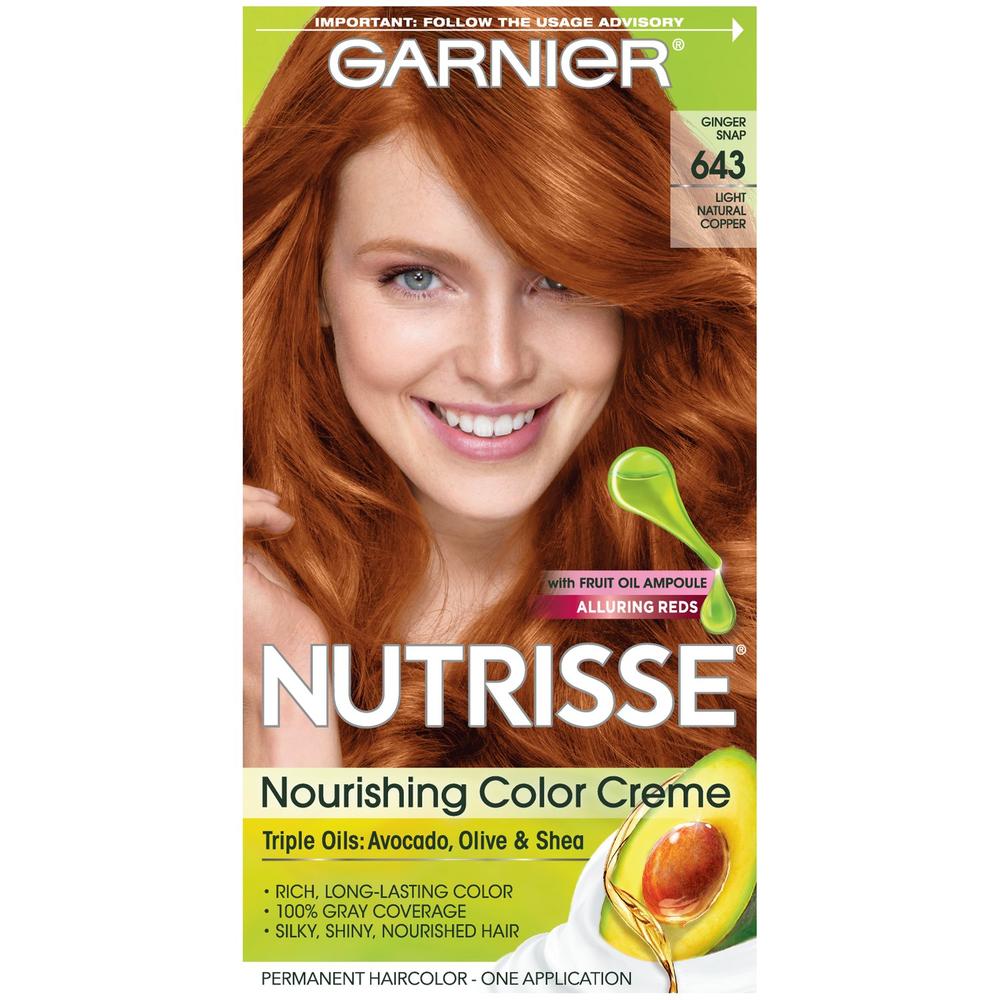 Garnier Nutrisse Nourishing Color Creme [643] Light Natural Copper 1 ea