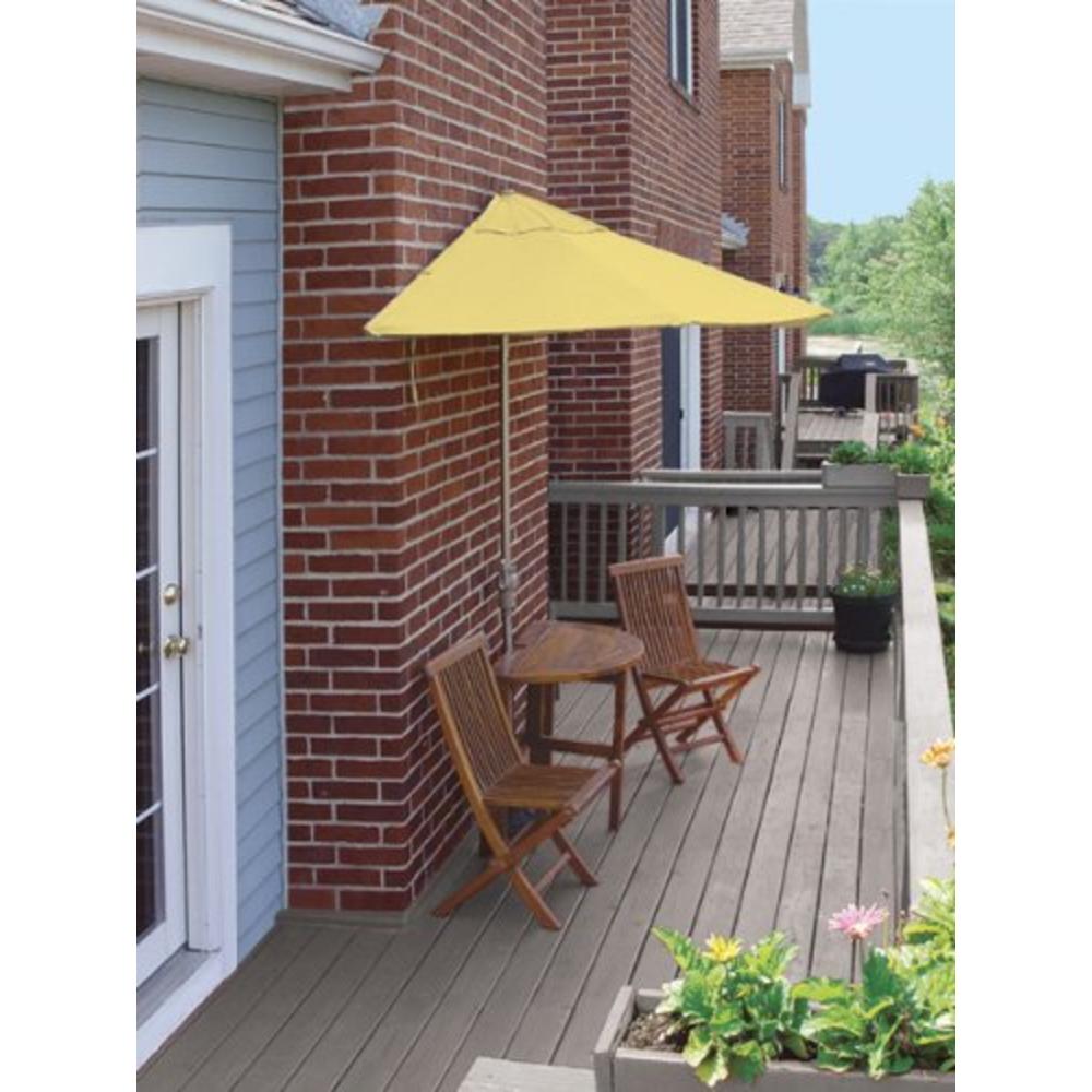 CC Outdoor Living 5-Piece Terrace Mates Premium Outdoor Furniture Patio Set 9' - Yellow Olefin