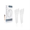 jasclair Dermaplaning Tool (6 Count) - Easy to Use Dermaplane Razor For Face - Facial Hair Removal for Women - Blade for Eyebrows and Pea