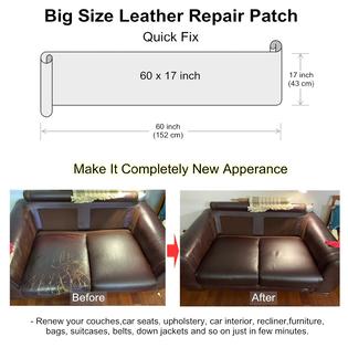 Ilofri T1760-13 ILOFRI Leather Repair Patch Tape 60x17 inch, Durable Self  Adhesive Leather and Vinyl Repair Tape Large Size for Couch, Car Seat