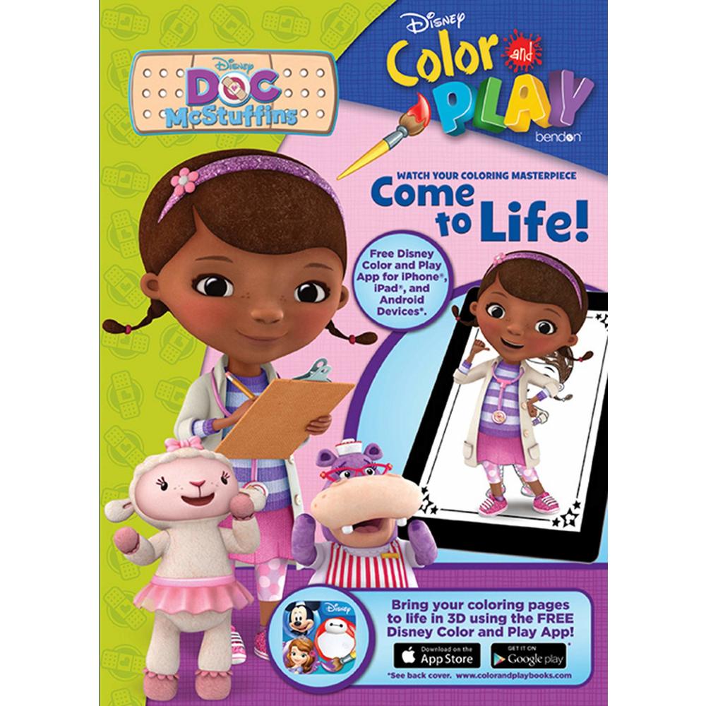 Bendon Doc McStuffins 128-Page Color and Play Coloring and Activity Book