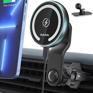 MAGJIEYX W11B Magnetic Wireless Car Charger, Fast Charging for