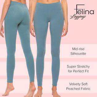 Felina Velvety Super Soft Lightweight Style 2801 Leggings 2-Pack - for  Women - Yoga Pants, Workout Clothes (Warm Beach, XX-Large