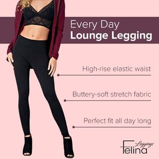 Felina Velvety Super Soft Lightweight Style 2801 Leggings 2-Pack