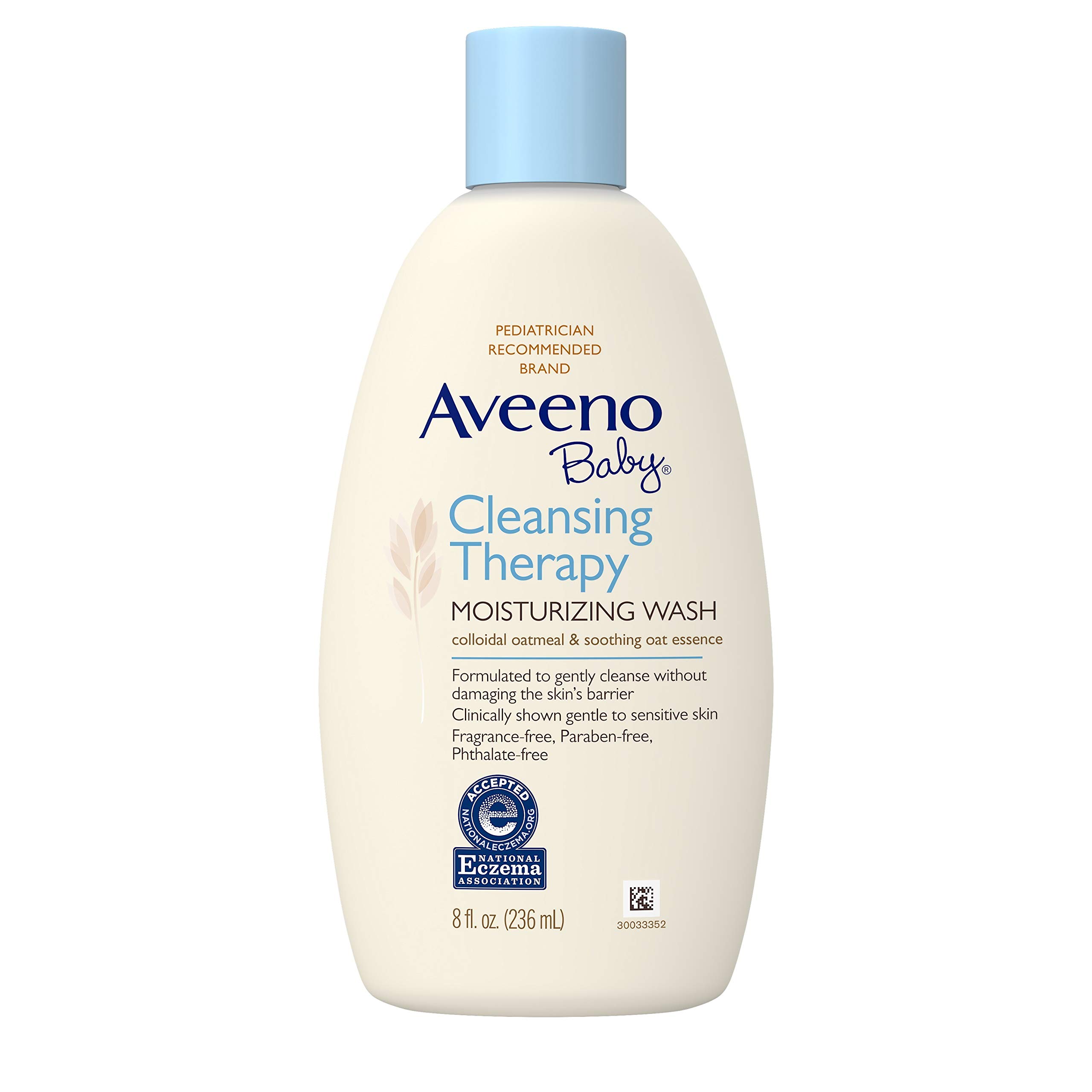Aveeno Baby Cleansing Therapy Moisturizing Wash, Natural Colloidal Oatmeal, 8 fl. oz