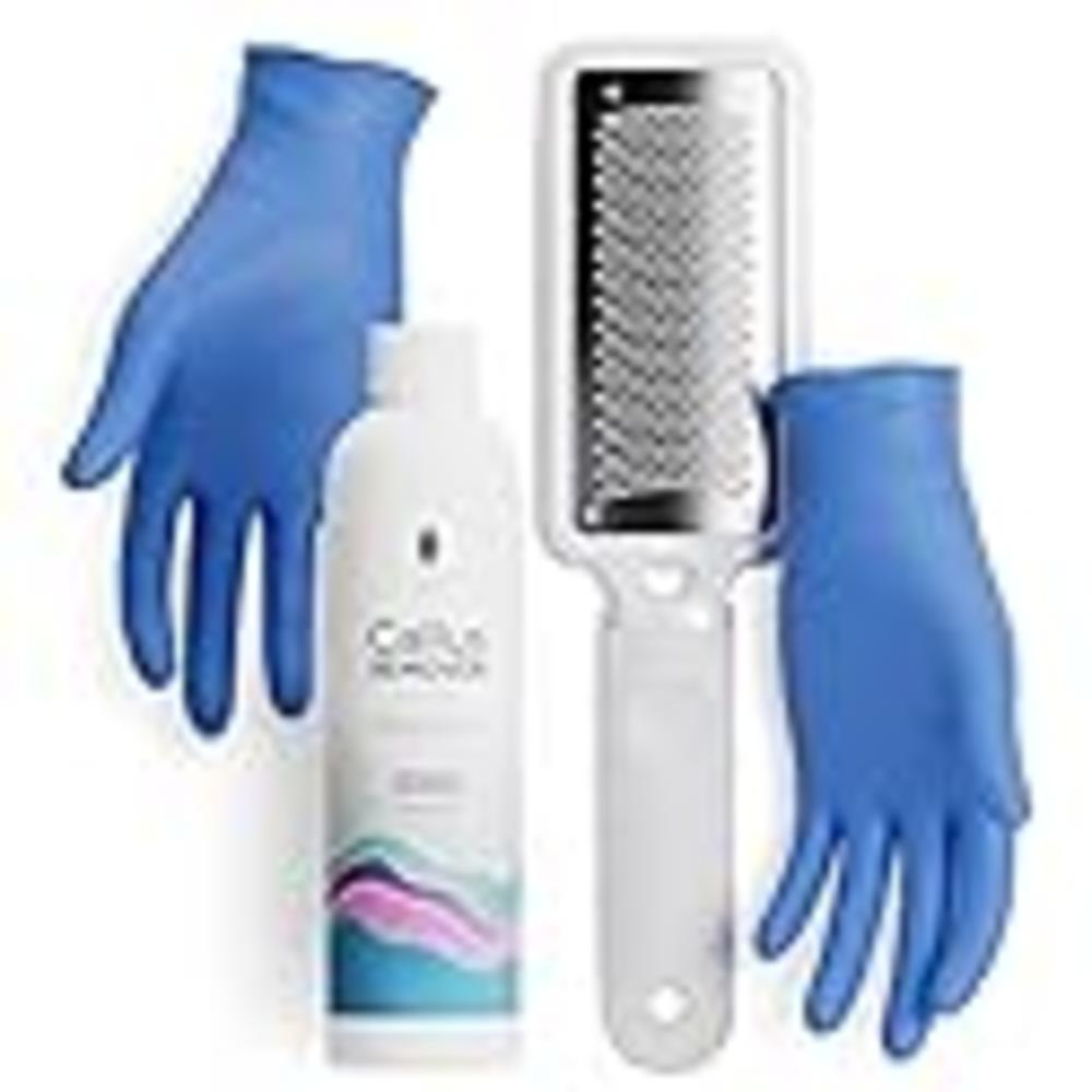Lee Beauty Professional Callus Remover Extra Strength Gel (8 Oz) and Foot Rasp Spa Kit