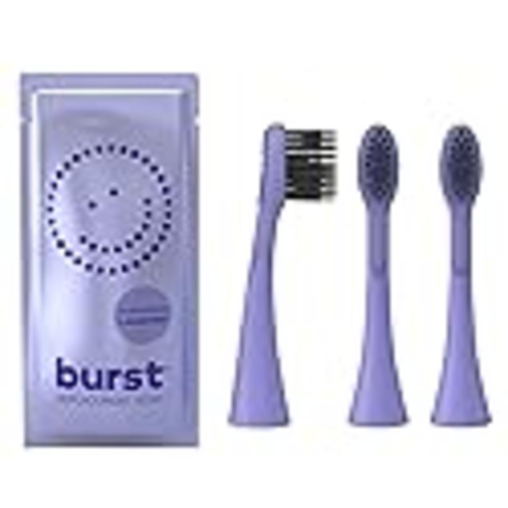 BURST Toothbrush Heads - Genuine BURST Electric Toothbrush Replacement Heads for BURST Sonic Toothbrush - Ultra Soft Bristles fo