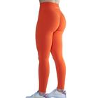 Aurola Seamless Scrunch Legging Women Yoga Pants 7/8 Tummy Control Workout  Running for Fitness Sport Active Legging-25''（S,Flame Orange
