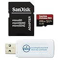 Everything But Stromboli SanDisk Extreme Pro 256GB MicroSD Memory Card Works with DJI Drone Series Mavic 3 Classic (SDSQXAV-256G-GN6MA) U3 V30 A2 4K UHD 