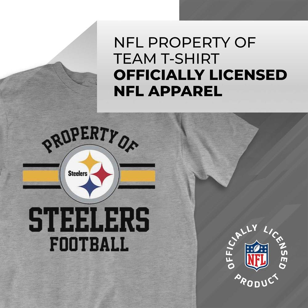 Team Fan Apparel NFL Adult Property of T-Shirt - Cotton & Polyester - Show Your Team Pride with Ultimate Comfort and Quality (Pi
