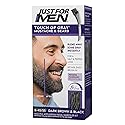 Just For Men Touch of Gray Mustache & Beard Coloring for Gray Hair with Brush Included for Easy Application, Great for a Salt an