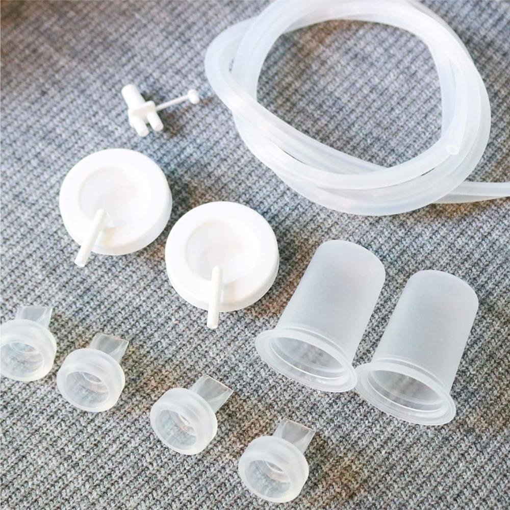 Ameda HygieniKit Spare Parts Kit for Breast Pump | 4 Valves, 2 Silicone Tubing, 2 Silicone Diaphragms, 2 Adapter Caps, 1 Tubing 
