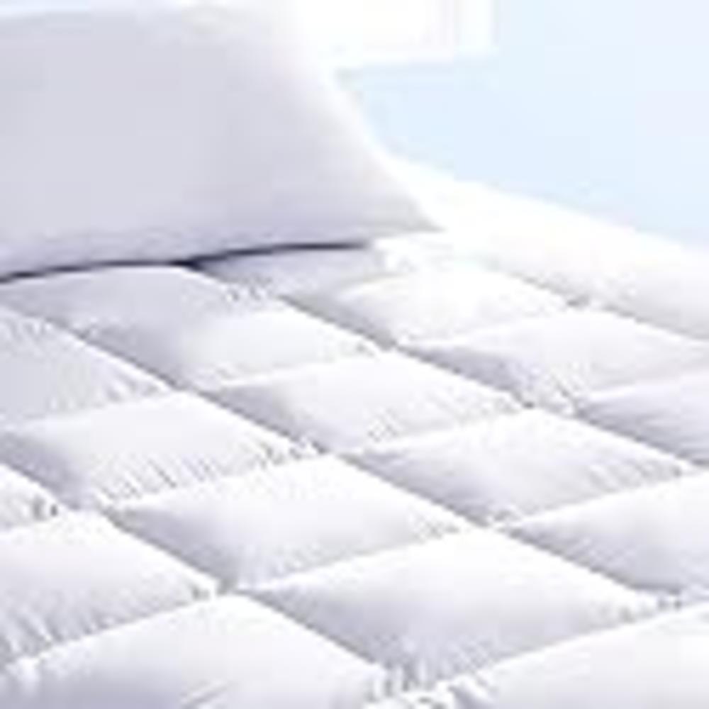 Pure Brands Full Mattress Topper & Mattress Pad Protector in One Quality Plush Luxury Down Alternative Pillow Top Make Your Bed