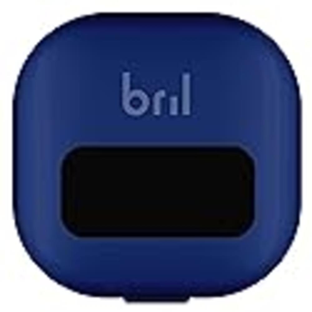 Bril UV-C Toothbrush Sanitizer, Portable Sterilizer, Cover, Holder, and Case for Any Size Toothbrush, Navy