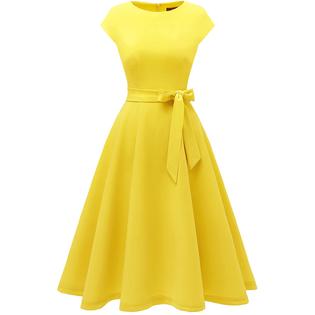 Dresstells DRESSTELLS Vintage Tea Dress for Women, 1950s Cocktail Party Dresses, Modest Bridesmaid Dress for Wedding, Fit Flare Prom Dress, Dresstells DRESSTELLS Vintage Tea Dress for Women, 1950s Cocktail Party Dresses, Modest Bridesmaid Dress for Wedding, Fit Flare Prom Dress,