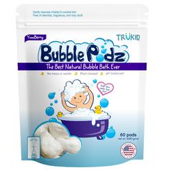 TruKid Bubble Podz Bubble Bath for Baby & Kids, Gentle Refreshing Bath Bomb for Sensitive Skin, pH Balance 7 for Eye Sensitivity