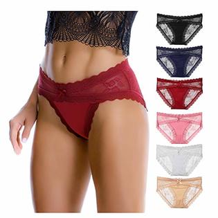 Levao LEVAO 3 Pack Sexy Underwear for Women Invisible Cheeky