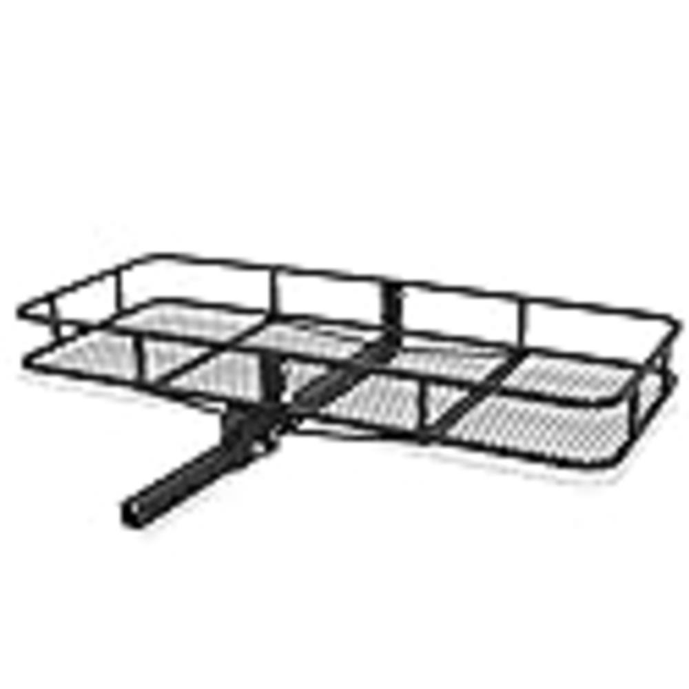 ARKSEN 60 x 25 Inch Folding Cargo Rack Carrier 500 Lbs Heavy Duty Capacity 2 Inch Receiver Luggage Basket Hitch Fold Up for SUV 