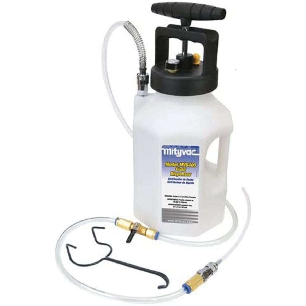 Mityvac MV6400 1 Gallon Fluid Dispensing System for Topping Off Fluid Reservoirs, Master Cylinders Includes 5 ft. Hose with Wand