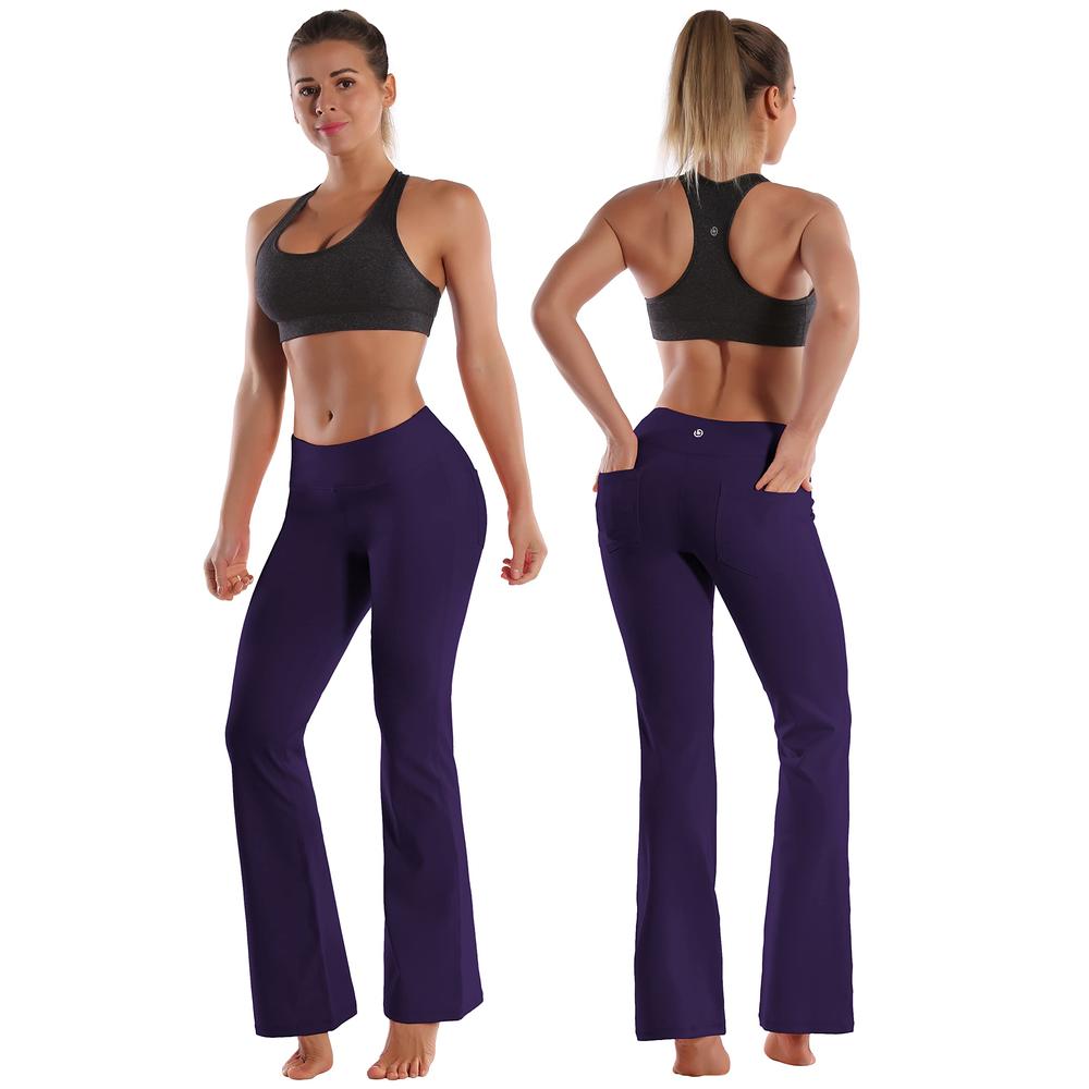 BUBBLELIME 29/31/33/35 4 Styles Women's Bootcut Yoga Pants Tummy Control