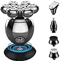 tatayo Electric Bald Head Shaver, Upgrade 5 in 1 Head Shavers for Bald Men, with Nose Hair Sideburns Trimmer, Waterproof Wet/Dry Mens R