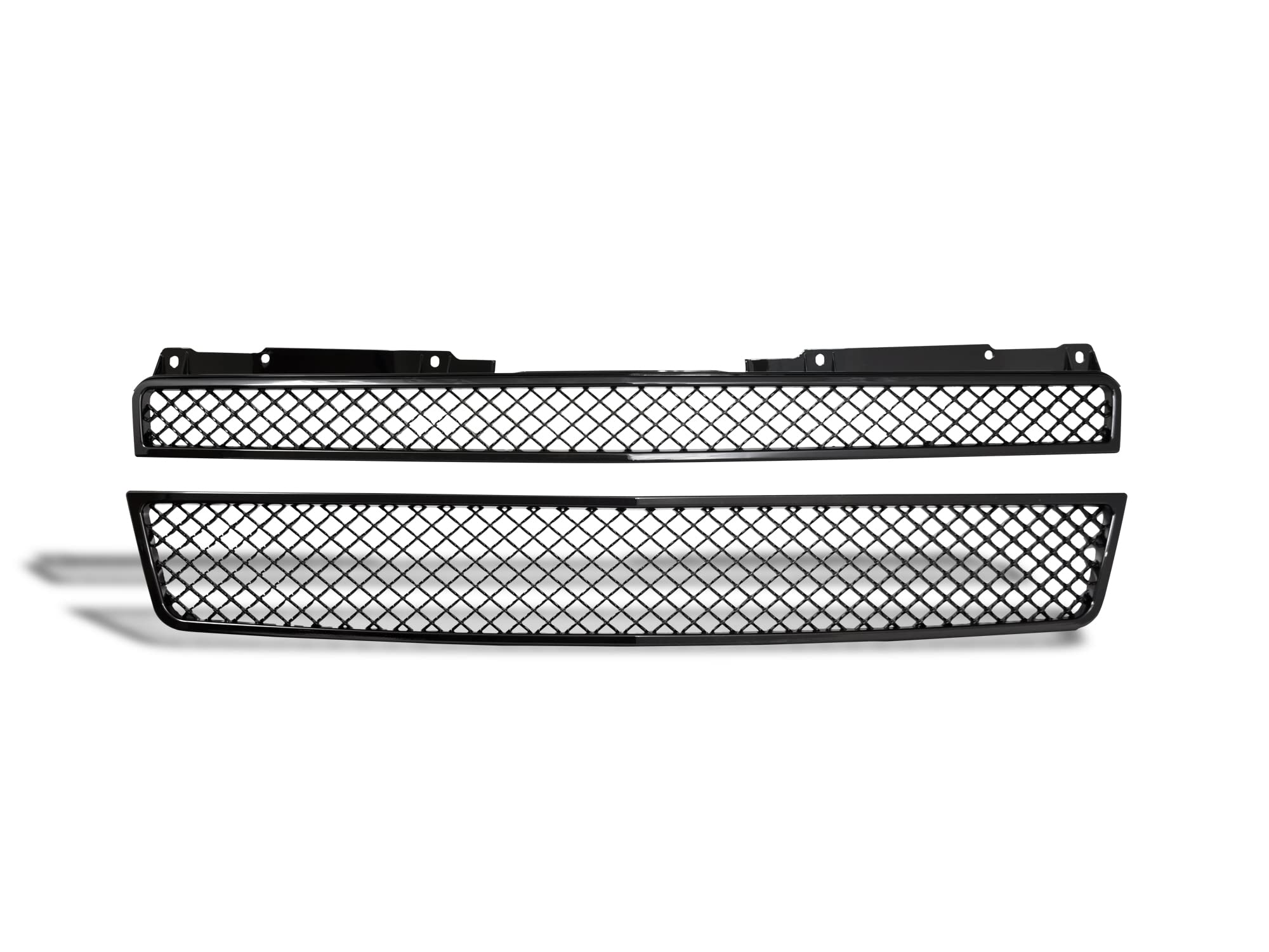 Armordillo USA 7146969 Mesh Front Hood Grille - Gloss Black Fits 2007-2014 Chevy Avalanche