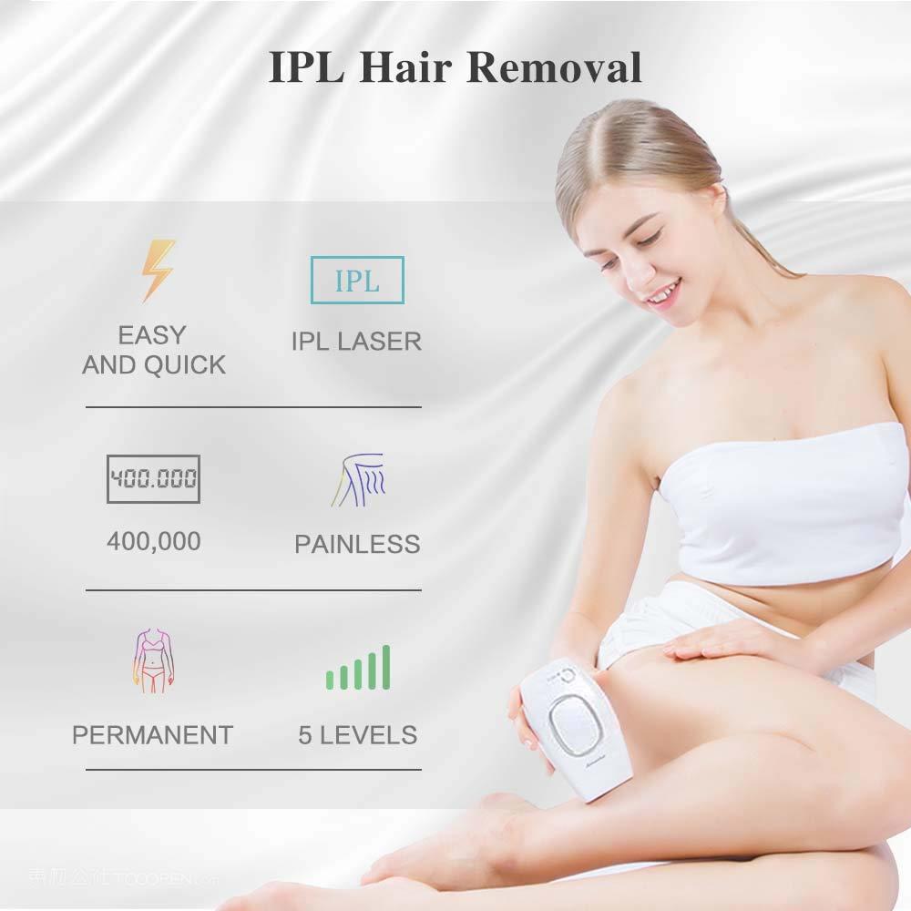 Aimanfun [FDA Cleared] IPL Hair Removal Aimanfun At-Home Laser Hair Removal for Women & Men Painless Permanent Hair Remover Device for Bo