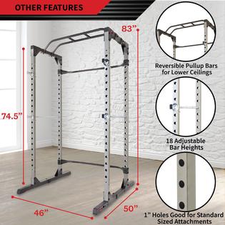 Fitness Reality Squat Rack Power Cage with Optional Lat Pulldown