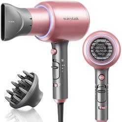 Wavytalk Ionic Hair Dryer Blow Dryer with Diffuser for curly Hair Professional Salon Hair Dryer Attachment Diffuser and concentr