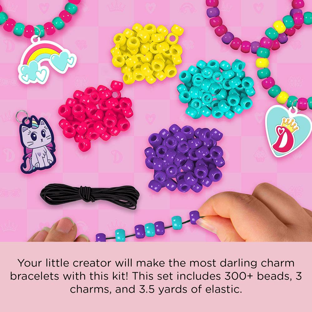 Fashion Angels Love, Diana DIY Bracelet Kit- (56218), 300+ Colorful Beads and Charms, Includes Keeper Pouch, Screen-Free/Arts an