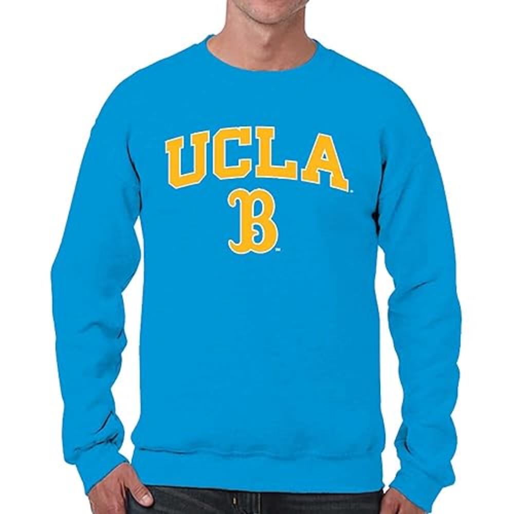 Campus Colors Adult Arch & Logo Soft Style Gameday Crewneck Sweatshirt (UCLA Bruins - Blue, X-Large)
