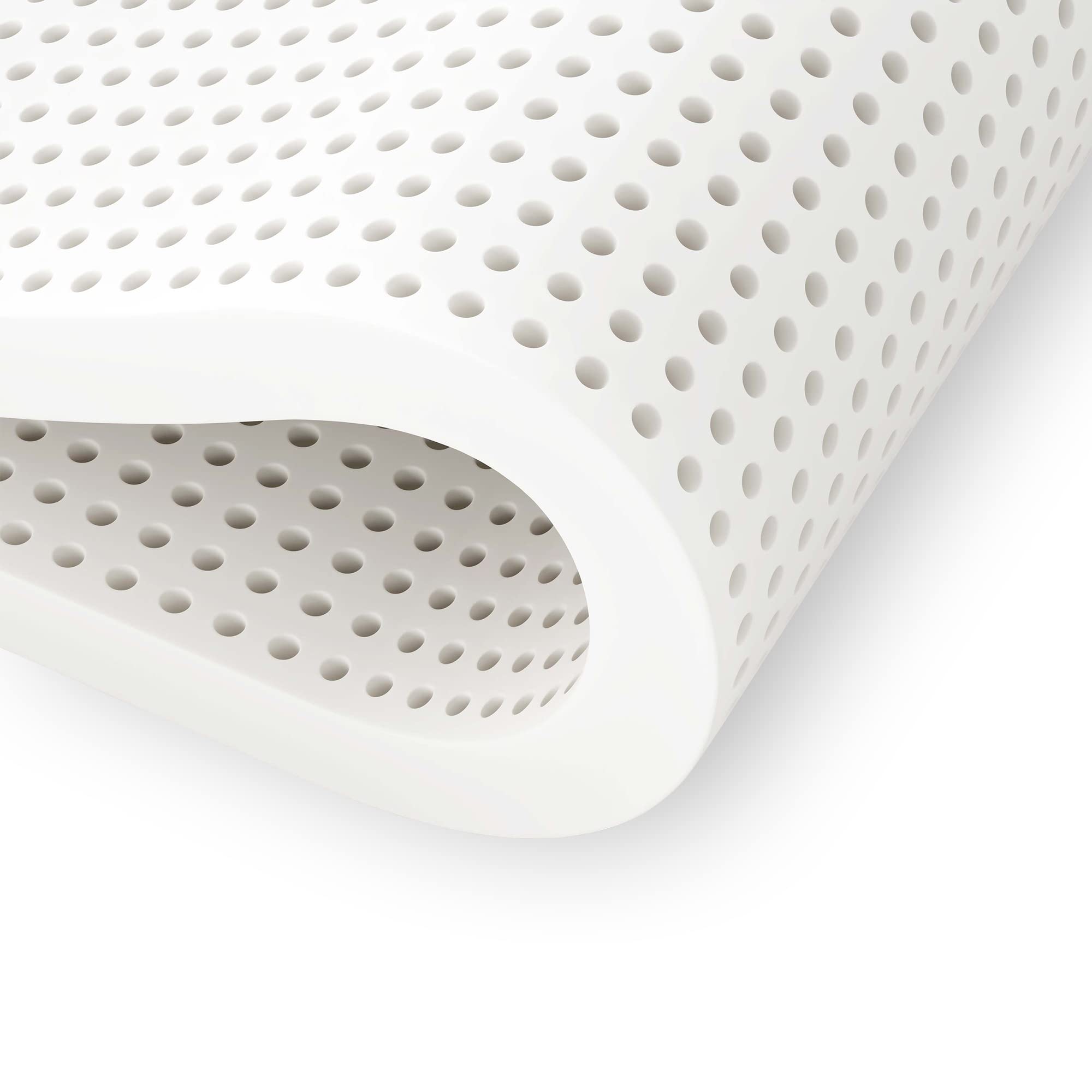 PlushBeds 3" Extra-Firm Topper| 100% Natural Talalay Latex| Made in The USA| Luxurious Comfort | Soothing Pressure Point Relief