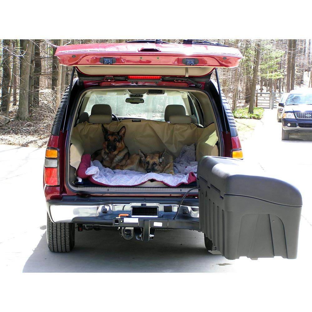 StowAway Carriers Stowaway Standard Cargo Carrier with SwingAway Frame for 2" Hitch- Black