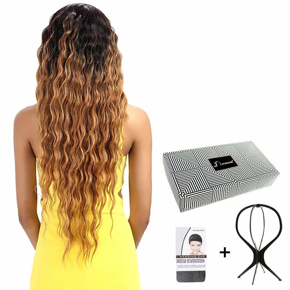 Joedir Lace Front Wigs 30'' Long Wavy Synthetic Wigs For Women 130% Density Wigs