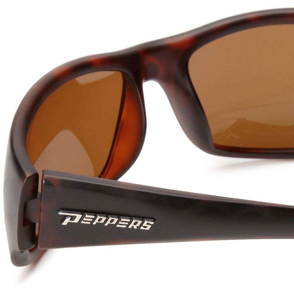 Peppers Pepper's Cutthroat Polarized Sport Sunglasses, Dark Tortoise, One Size