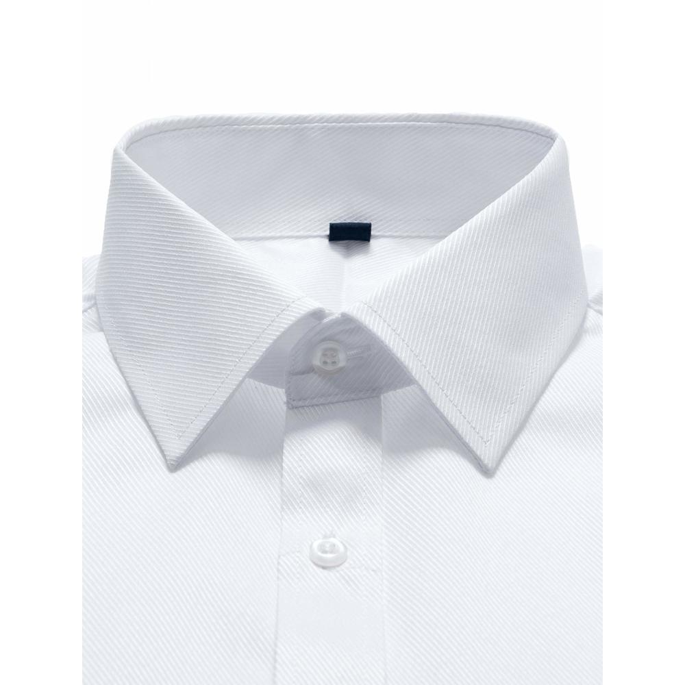 Alimens & Gentle French Cuff Regular Fit Dress Shirts (Cufflink Included) - Color: White New, Size: 21" Neck 35"-36" Sleeve