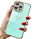 DAVIKO Compatible with iPhone 13 Pro Case for Women, Luxury Soft TPU Shockproof Protective Phone Case, Full Camera Protection Ra