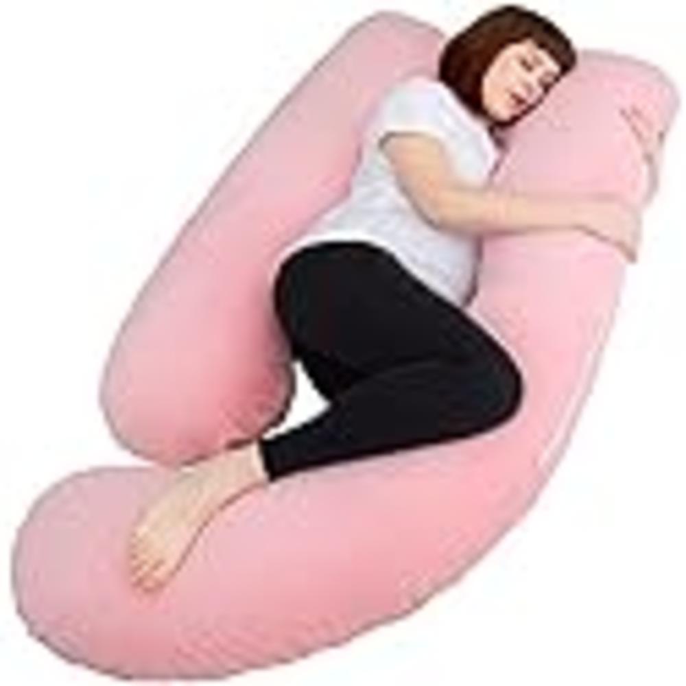 AMCATON 60 Inch Pregnancy Pillows for Sleeping, Extra Large U Shaped Body Pillow, Pregnancy Pillow, Maternity Pillow for Pregnan